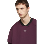 ADER error SSENSE Exclusive Purple and Black ASCC Football Fit Long Sleeve T-Shirt