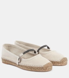 Brunello Cucinelli Monili suede espadrilles