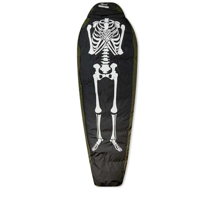 Photo: Neighborhood x Nanga Takibi Skeleton Sleeping Bag in Black