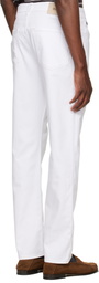 BOSS White Five-Pocket Stretch Jeans