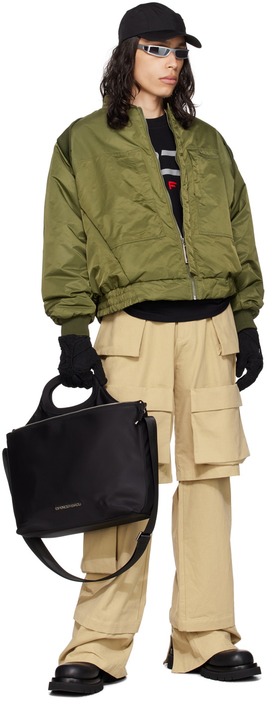 SPENCER BADU Black 2-in-1 Messenger Bag