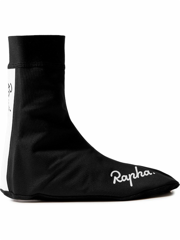 Photo: Rapha - Logo-Print Stretch-Jersey Overshoes - Black