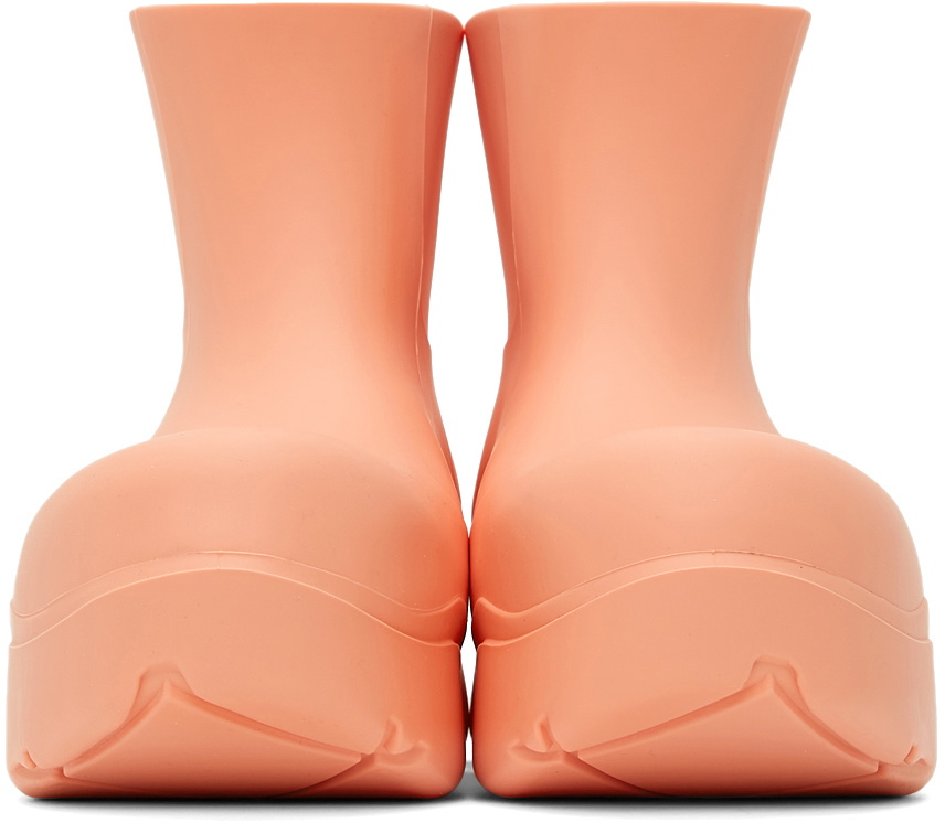 Bottega Veneta Pink Puddle Ankle Boots Bottega Veneta