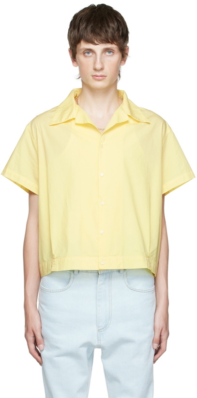 Photo: Alled-Martinez Yellow Cropped Shirt