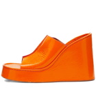 MIISTA Women's Rhea Wedge Sandal in Orange