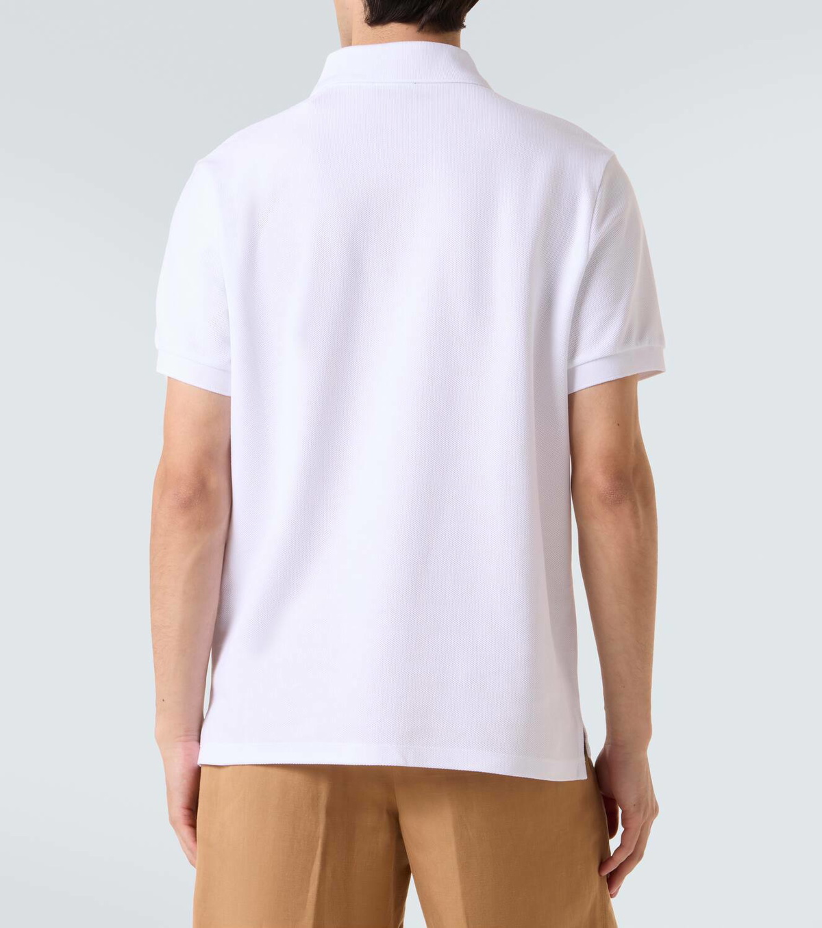 Dunhill Logo embroidered cotton piqué polo shirt