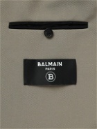 Balmain - Slim-Fit Belted Crepe Hooded Blazer - Green