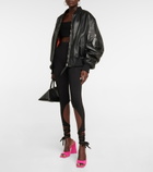 The Attico - Davie cutout jersey leggings