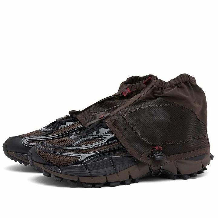 Photo: Reebok X A$AP NAST Zig Kinetica 2.5 Sneakers in Dark Brown/Black