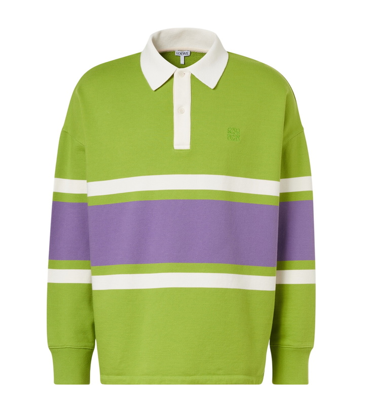 Photo: Loewe Striped cotton polo sweater