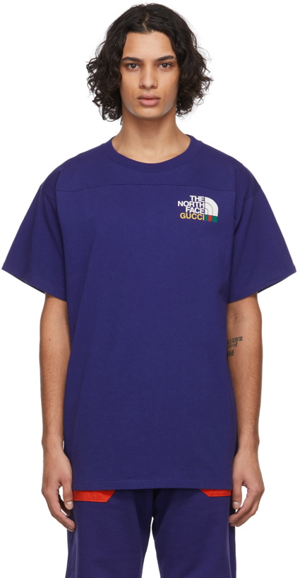 Photo: Gucci Purple The North Face Edition Graphic Print T-Shirt