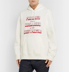 Wacko Maria - Fragment Printed Loopback Cotton-Jersey Hoodie - White