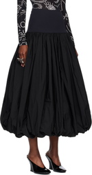 VAQUERA Black Ball Maxi Skirt