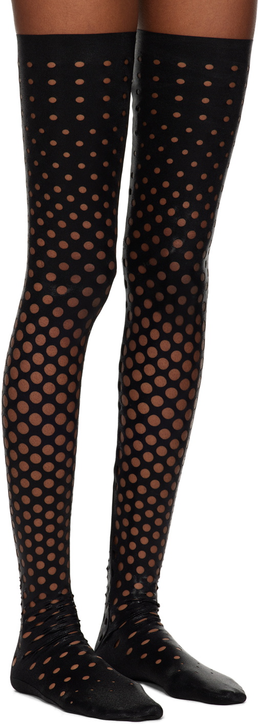 FAL-ASH Black Perforated Socks