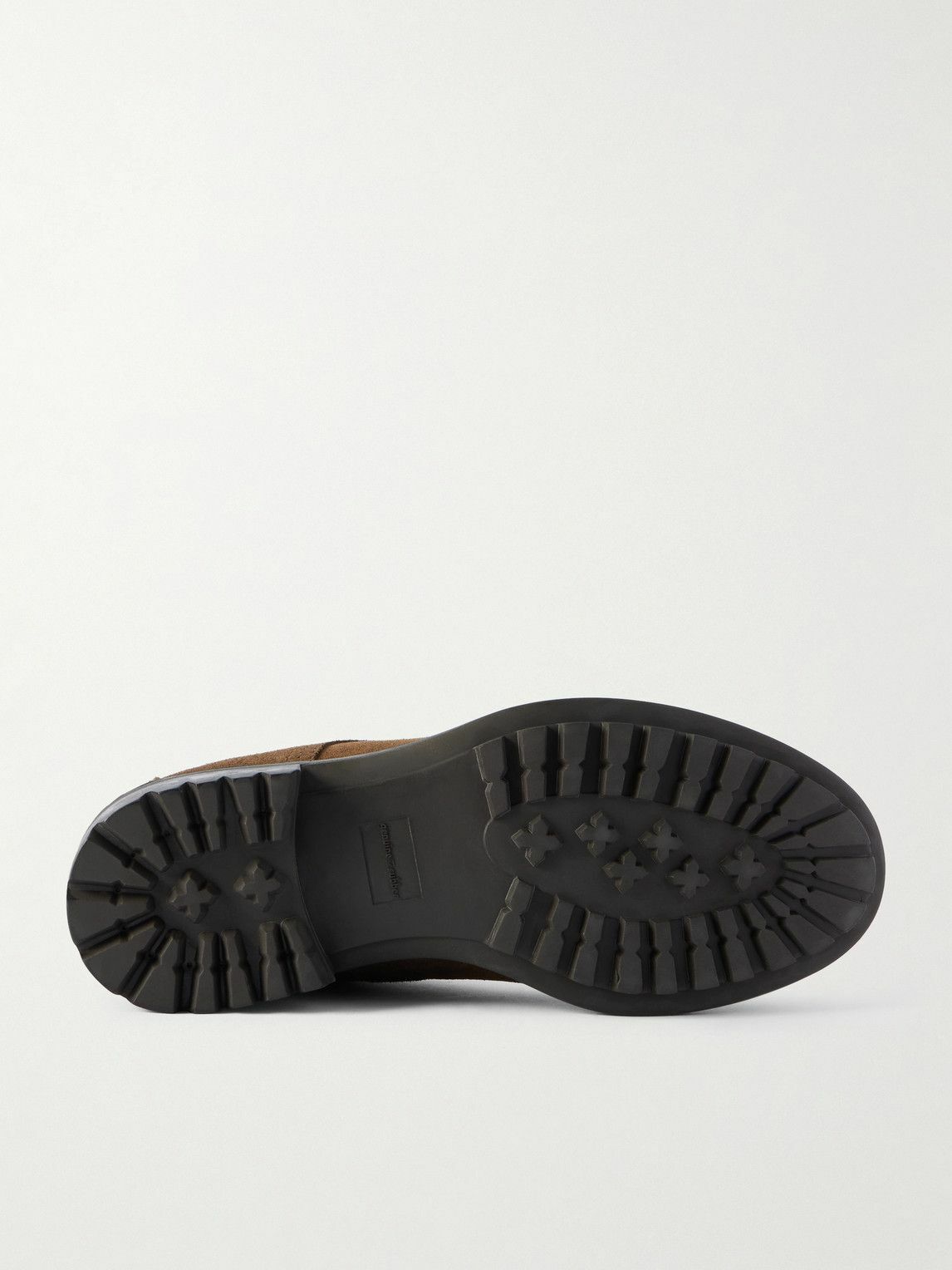 Ghiaia Cashmere - Logo-Appliquéd Suede Boots - Brown