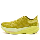 HOKA ONE ONE U Mach X Caged Sneaker in Pea Green/Hoka Citru