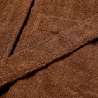Tekla Fabrics Terry Hooded Bathrobe in Kodiak Brown