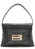 Victoria Beckham B Crocodile-effect Leather Pouch - Grey - One Size