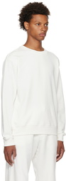 Dries Van Noten White Cotton Sweatshirt