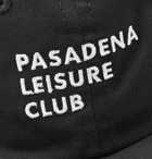 Pasadena Leisure Club - Logo-Embroidered Cotton-Twill Baseball Cap - Black