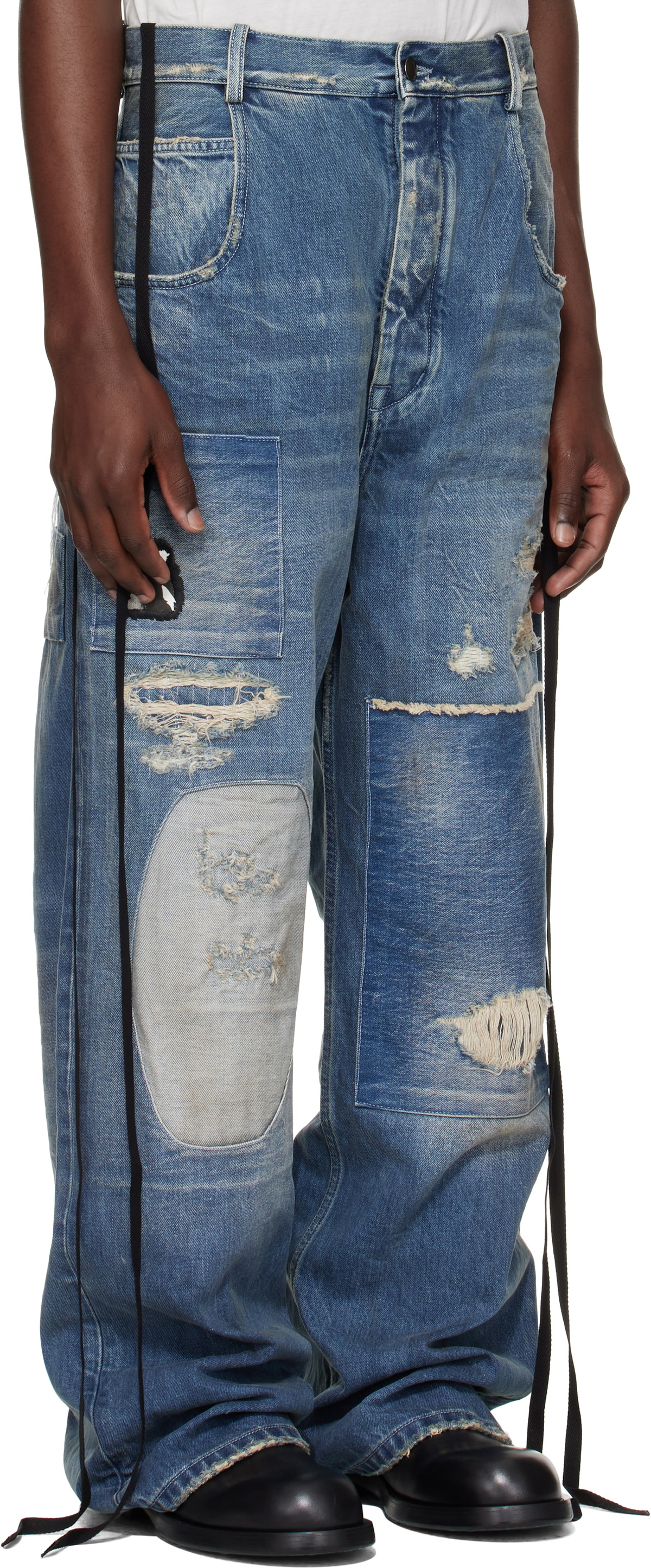 Ann Demeulemeester Blue Olan 5 Pocket High-Comfort Jeans