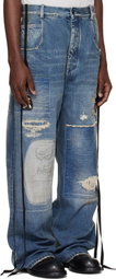 Ann Demeulemeester Blue Olan 5 Pocket High-Comfort Jeans