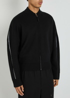 Givenchy Couture Logo-intarsia Wool-blend Cardigan Black