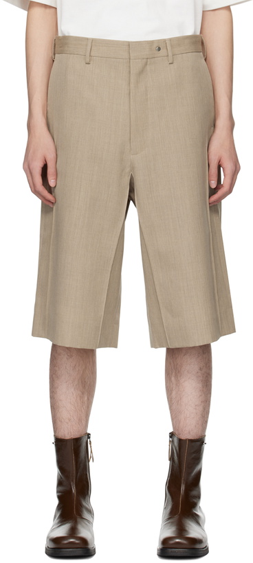 Photo: Karmuel Young Beige Cuboid Shorts