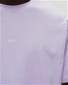 A.P.C. T Shirt Kyle Purple - Mens - Shortsleeves