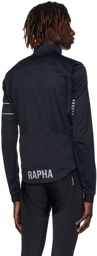Rapha Black Stand Collar Long Sleeve T-Shirt