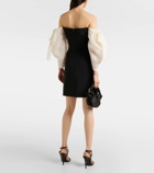 Carolina Herrera Strapless draped minidress