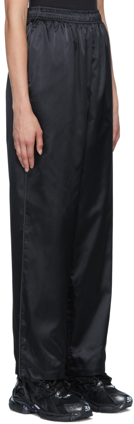 SKIMS Black Cotton Jersey Foldover Lounge Pants SKIMS