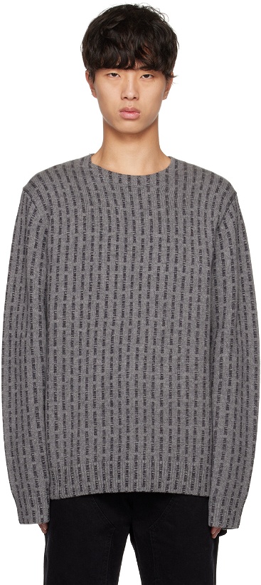 Photo: Helmut Lang Gray All Over Sweater