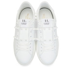 Valentino White Valentino Garavani Rockstud Untitled Sneakers