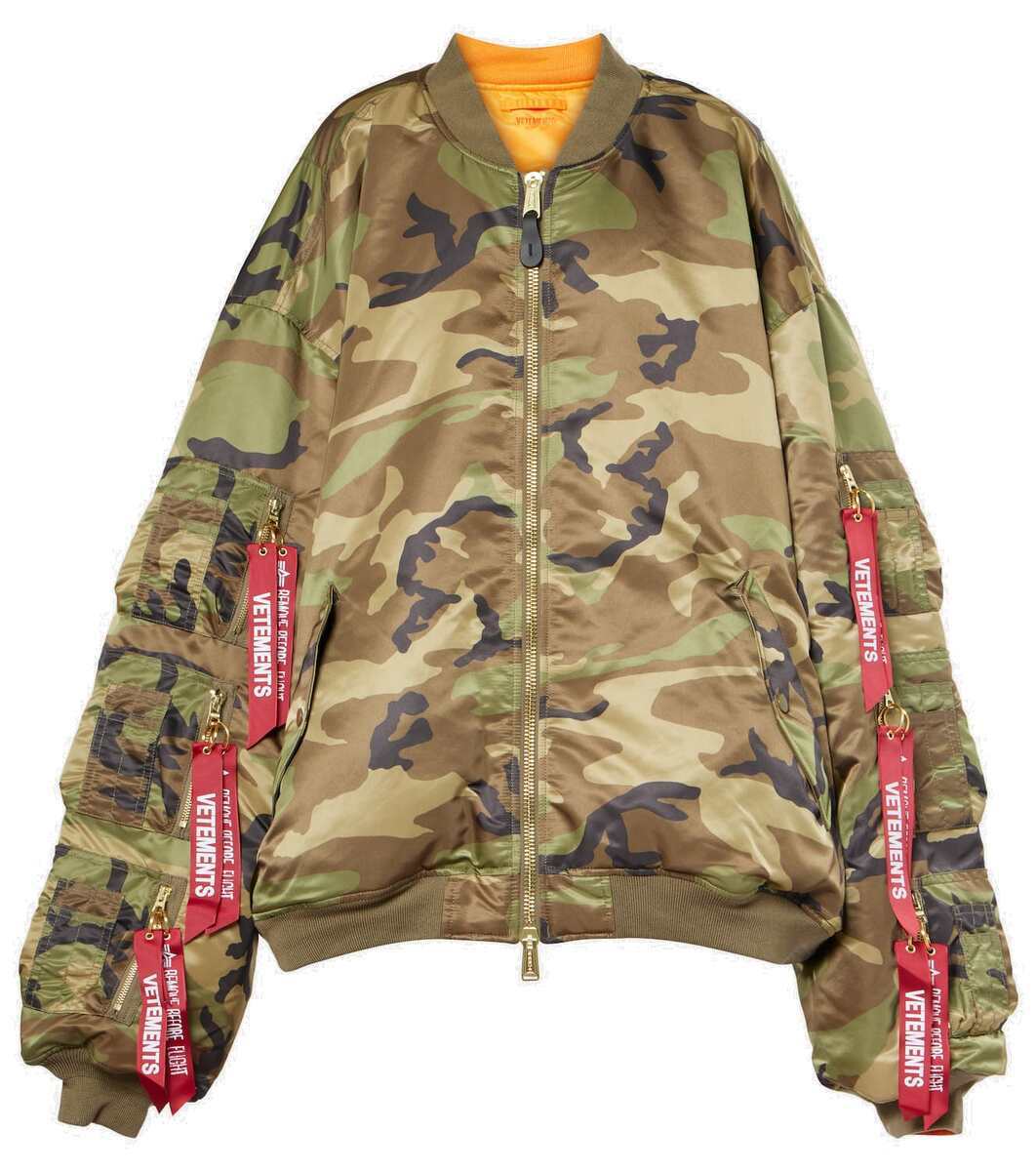 VETEMENTS Khaki Alpha Industries Edition Reversible Bomber