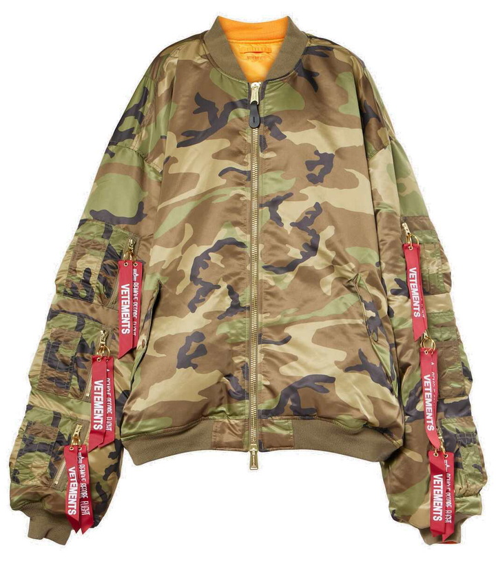 Photo: Vetements Camouflage bomber jacket