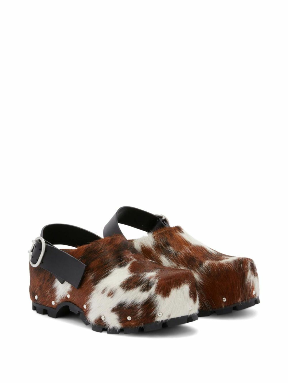 Jil Sander Cow-Print Clogs Jil Sander