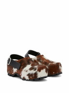 Jil Sander Cow-Print Clogs
