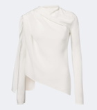 Tove Maevi draped caped silk top