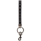 Valentino Black Valentino Garavani Leather Rockstud Keychain