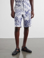 Orlebar Brown - Laurent Straight-Leg Linen Shorts - Blue
