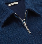 11.11/eleven eleven - Colour-Block Cotton Blouson Jacket - Blue
