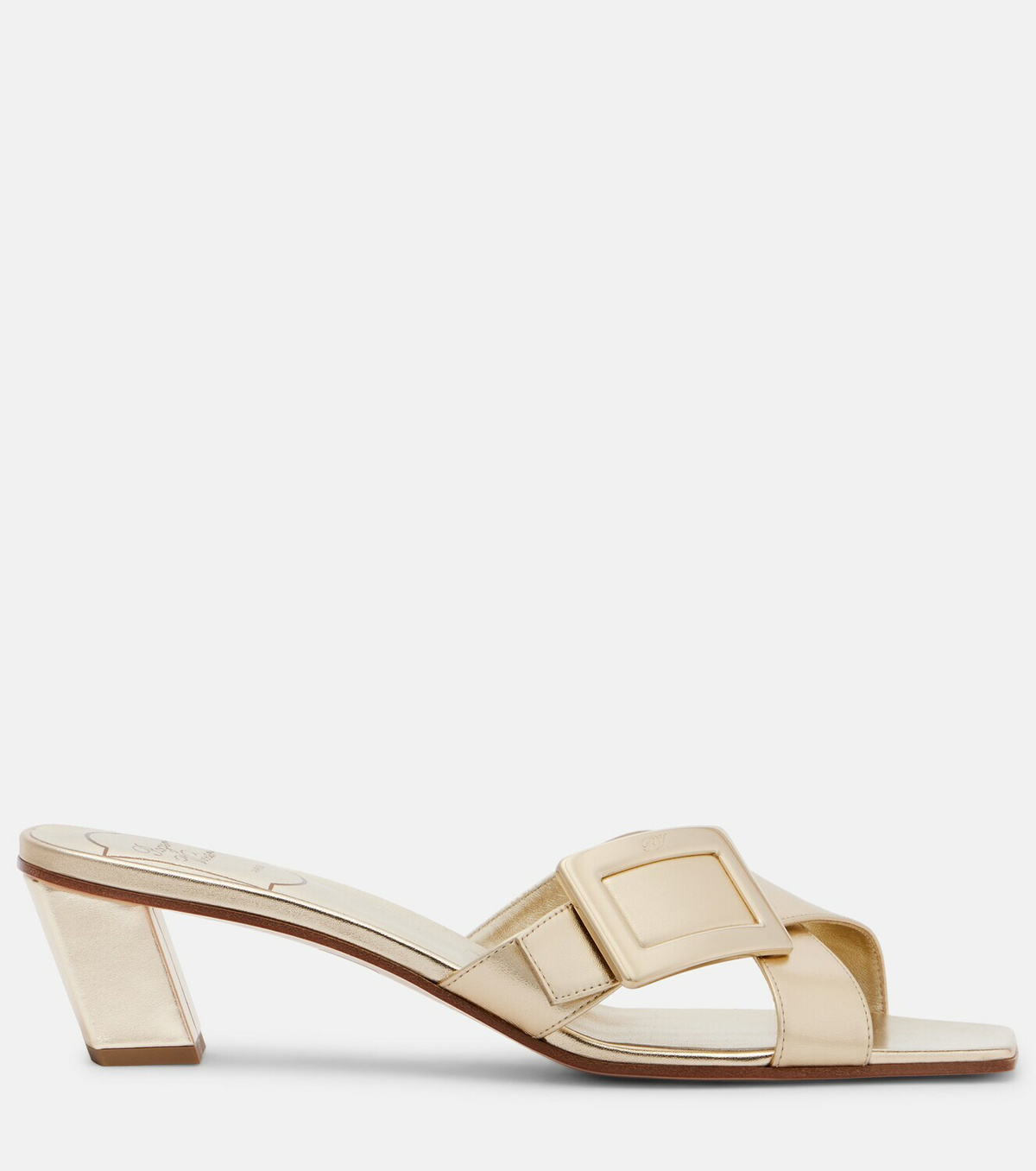 Roger Vivier Metallic leather sandals