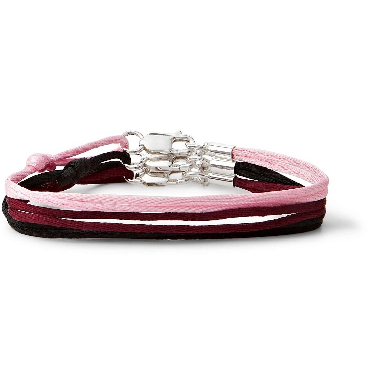 Photo: Rubinacci - Set of Three Silk Bracelets - Multi