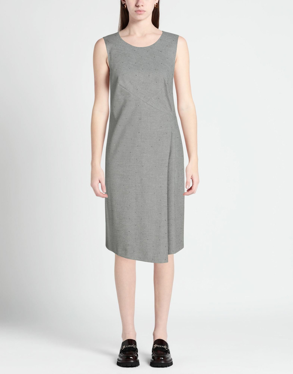 Peserico Womens Midi dress in Grey