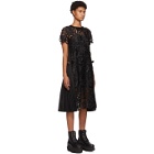 Sacai Black Paisley Lace Dress