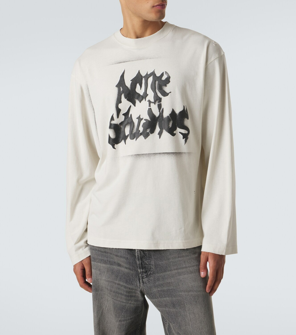 Acne Studios Logo cotton-blend jersey T-shirt