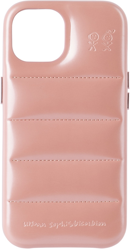 Photo: Urban Sophistication Pink 'The Puffer' iPhone 15 Case