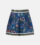 Alémais Cove printed linen shorts