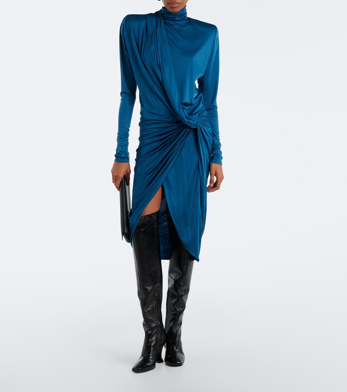 Balmain Leather over-the-knee boots